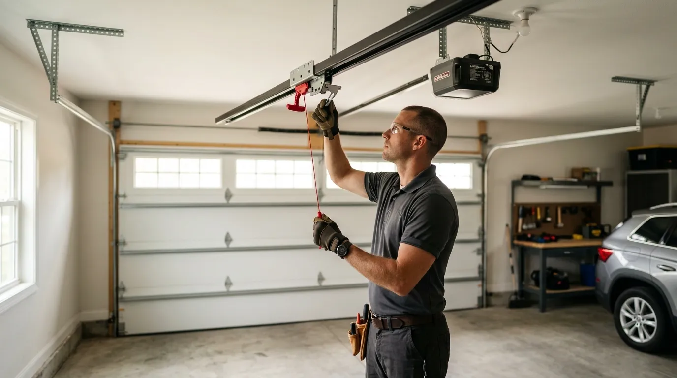 Garage door repair work in Oklahoma City, OK